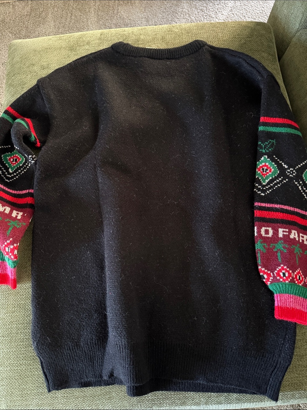NWT FARM RIO Black Hohoho Knit Sweater, size XS - Picture 8 of 8